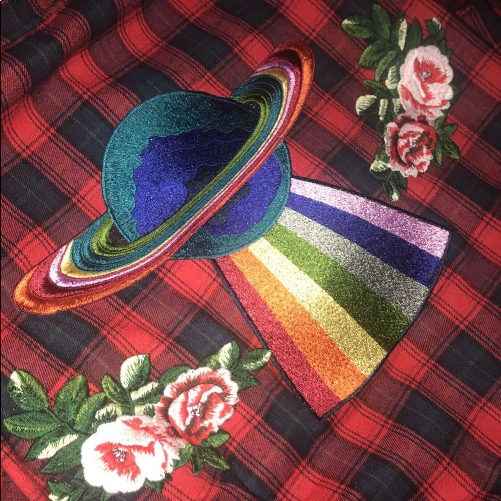Gucci UFO Plaid Shirt
